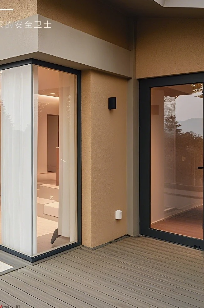 Side-hinged entrance.